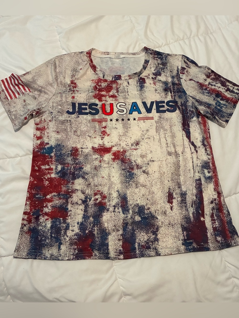 Jesus Saves Women’s USA Shirt Size XL NWOT
